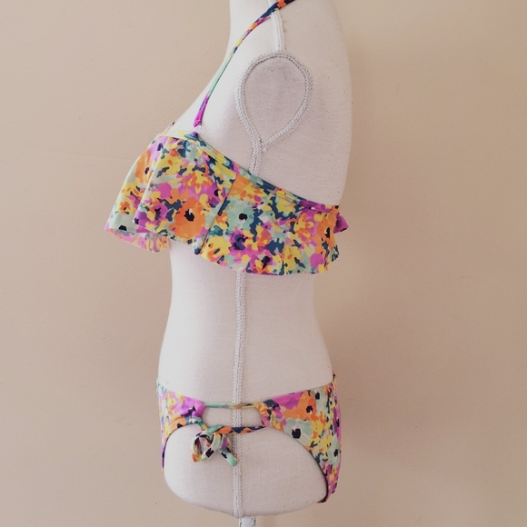 Forever 21 floral bikini size large - Picture 3 of 11